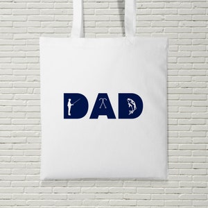 Papa Einkaufstasche Shopping Angeln Geschenk Geschenk Geburtstag für ihn Vatertag Weihnachten Haken Fischer