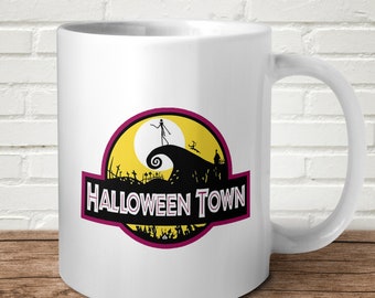 Halloween Town Jack Mug Gift Tick Or Treat Scary Haunted October Fun Skellington Present Nostalgic
