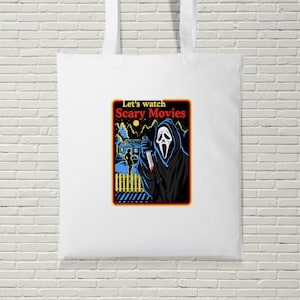 Scary Movie Tote Bag Halloween Tick Or Treat Scary Haunted Fun Gift Slasher Colt Gift Present