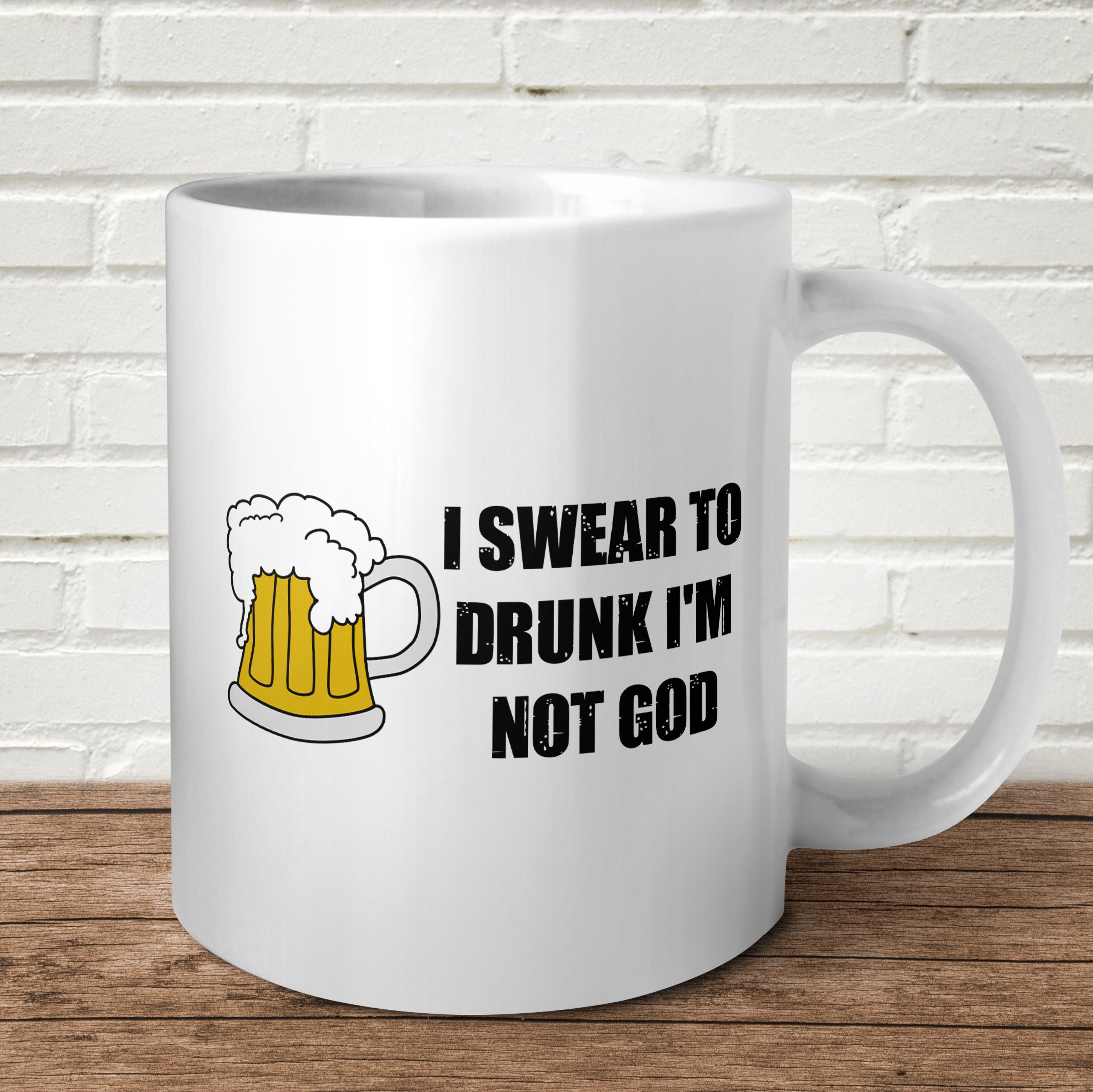 8oz I Swear to Drunk Im Not God Stainless Steel Flask 8oz I Swear to Drunk Im Not God Stainless Steel Flask