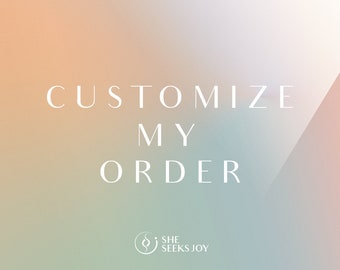 Customize My Digital Printable Order