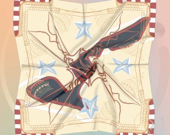 COTA F1 Silk Scarf: Austin Grand Prix Hand-Drawn Design