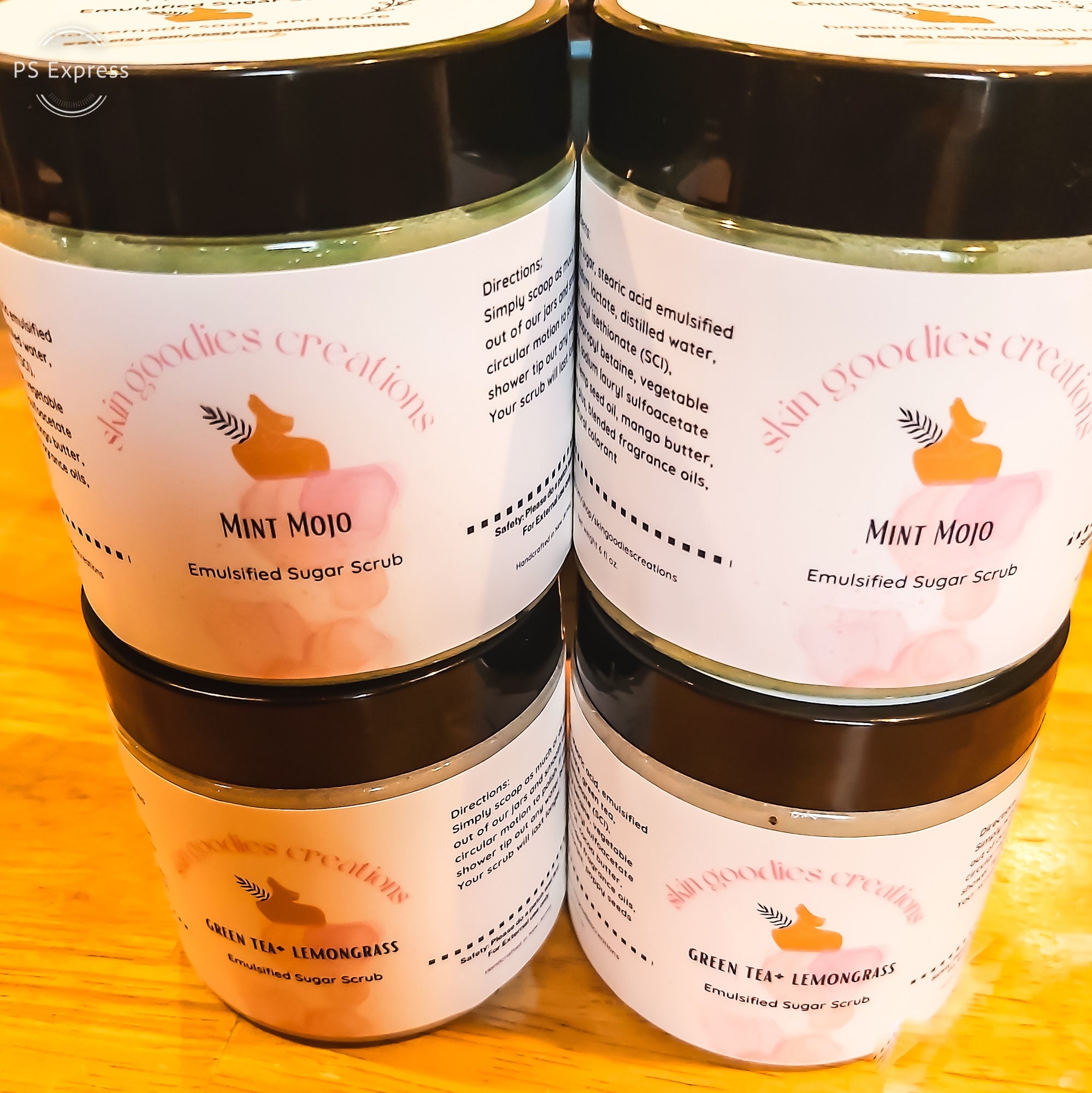 Emulsifying Body and Face Sugar Scrubs Exfoliating Shower Polish