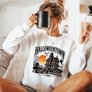 Halloweentown Est 1998 Sweatshirt, Halloweentown University, Retro Halloweentown Sweatshirt, Fall Sweatshirt, Halloween Sweatshirt