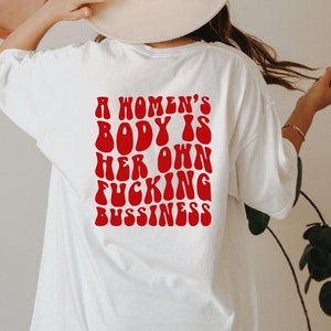 Comfort Color Pro-Choice TShirt, Reproductive Rights Tee, Women's Rights Top, Abortion Ban T-Shirt, My Body My Choice Shirt, Feminist Shirt
