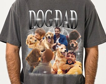 Custom Dog Dad Shirt, Custom Pet Photo Shirt, Dog Dad Gift, Personalized Dog Name Photo, Gift For Dog Lover, Fathers Day Gif, Comfort Color