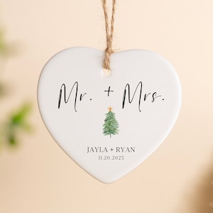 Our First Christmas As Mr and Mrs Ornament, First Christmas Married Ornament, Personalized Married Christmas Ornament, Marriage Gift