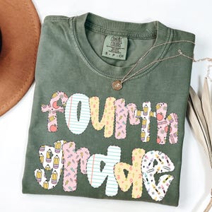 Fourth Grade Teacher Shirt, Comfort Color Teacher Shirt, 4th Grade Teacher Shirt, Fourth Grade Shirts, Teacher Appreciation