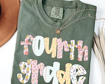 Fourth Grade Teacher Shirt, Comfort Color Teacher Shirt, 4th Grade Teacher Shirt, Fourth Grade Shirts, Teacher Appreciation