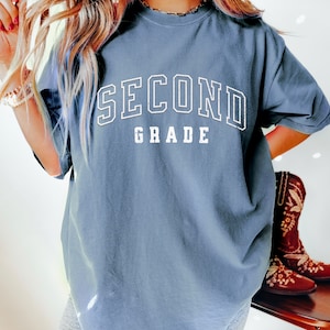 Second Grade Teacher Shirt, Comfort Color Teacher Shirt, 2nd Grade Teacher Shirt, Back to School Shirt, Teacher Appreciation