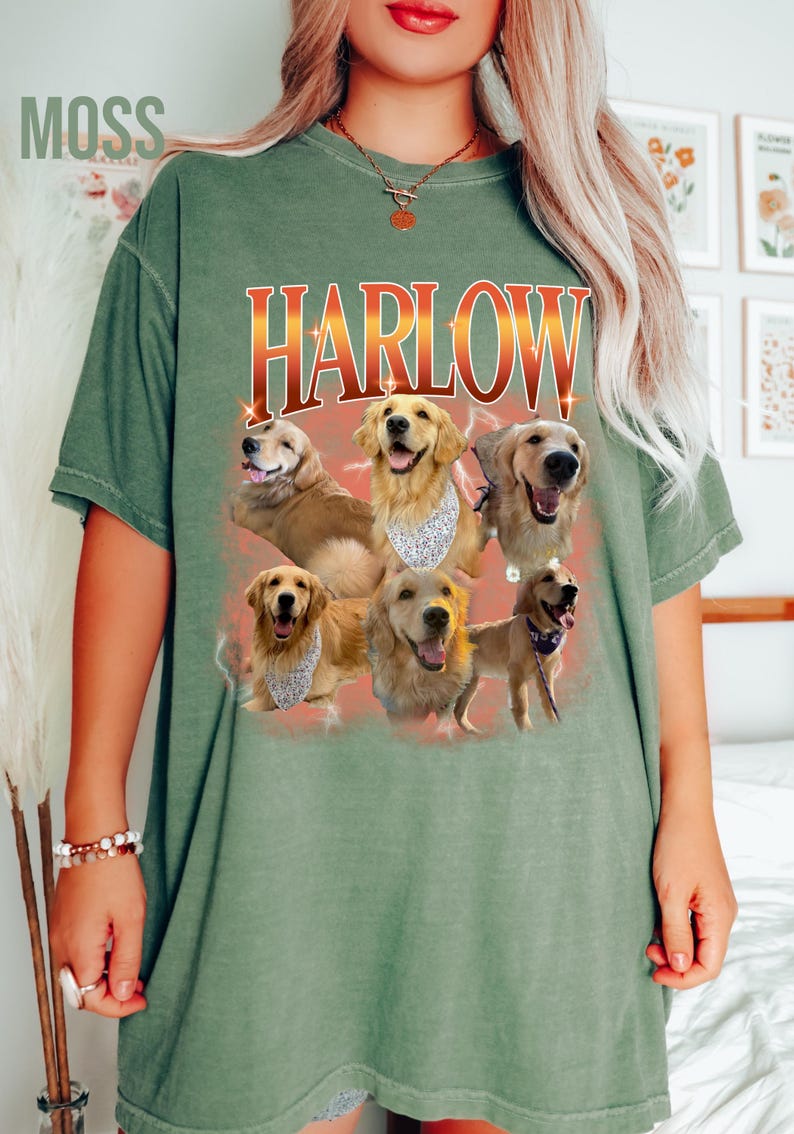 Comfort Colors Custom Dog Shirt, Custom Pet Shirt, Custom Bootleg Shirt, Bootleg Rap Dog Shirt, Custom Design Tshirt, Custom Picture T-Shirt image 3