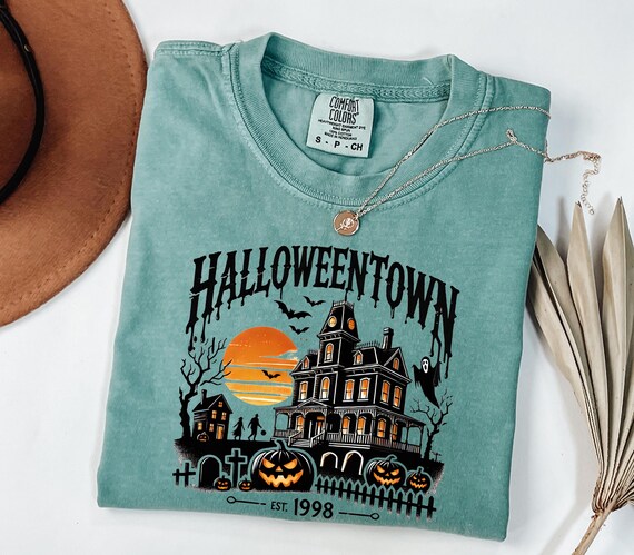 Halloweentown Shirt, Comfort Colors Halloween Tshirt, Retro Halloweentown T-Shirt, Halloweentown University Tees, Halloween Crewneck Gifts