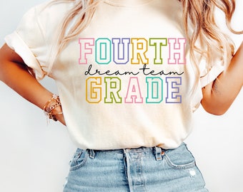 Fourth Grade Teacher Shirt, Comfort Color Teacher Shirt, 4th Grade Teacher Shirt, Fourth Grade Shirts, Teacher Appreciation
