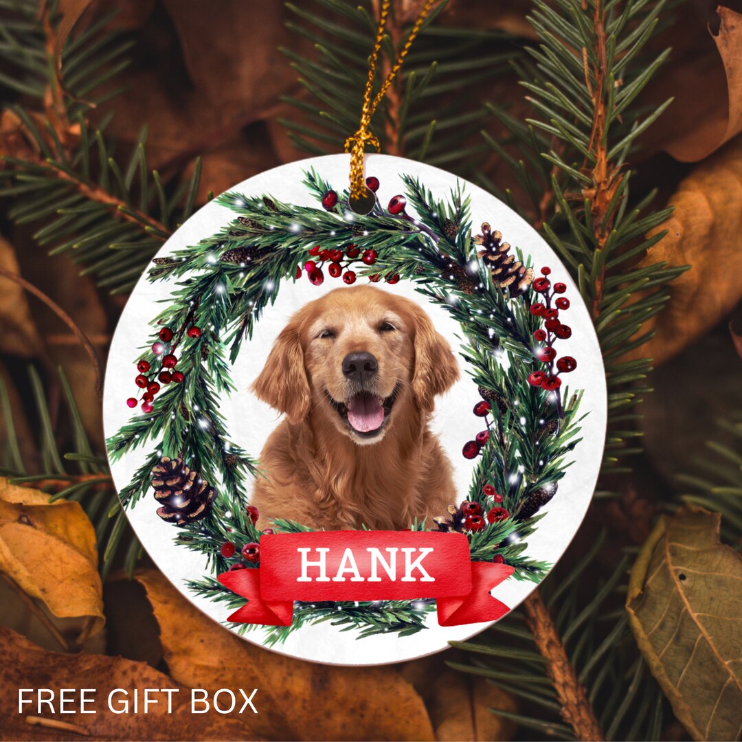 Personalized Dog Ornament, Custom Pet Christmas Ornament, Pet Photo ...