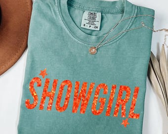 Comfort Colors® Showgirl Shirt for Fan, Show Girl Shirt for Concert, Showgirl Era Tshirt Gift for Her, Country Music Fan Gift