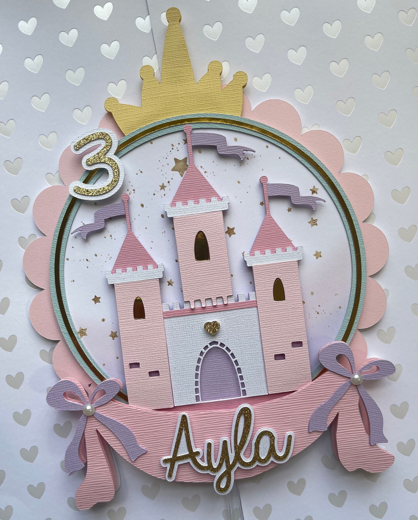 Princess Cake Topper | Princess Castle | Pastel - Etsy