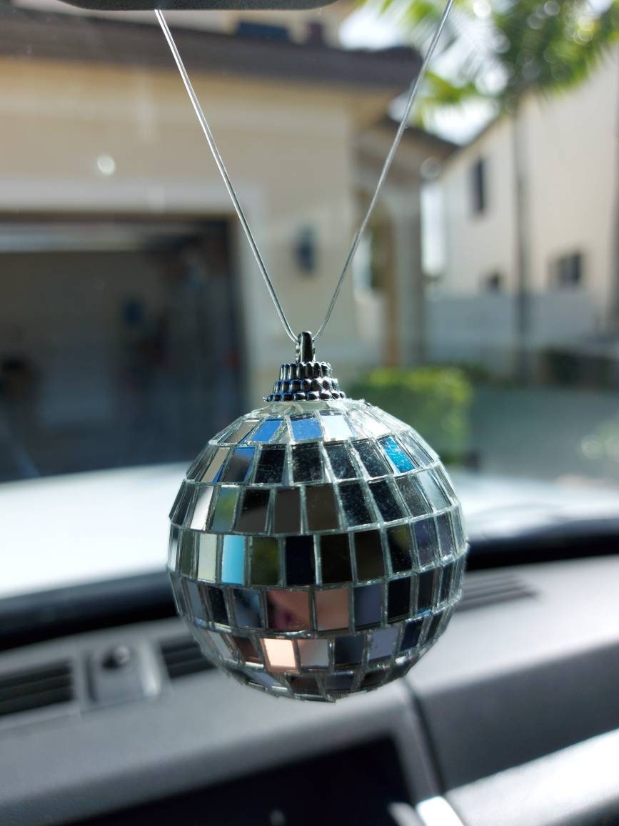 Rear View Mirror Disco Ball Disco Ball Car Decor Hanging Etsy