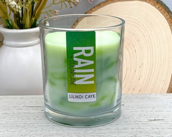Rain & Sugarcane Wooden Wick Candle | Scented Candle | Apricot Coconut Wax Candle in Jar | Mood Candle | Crackling Candle | Container Candle