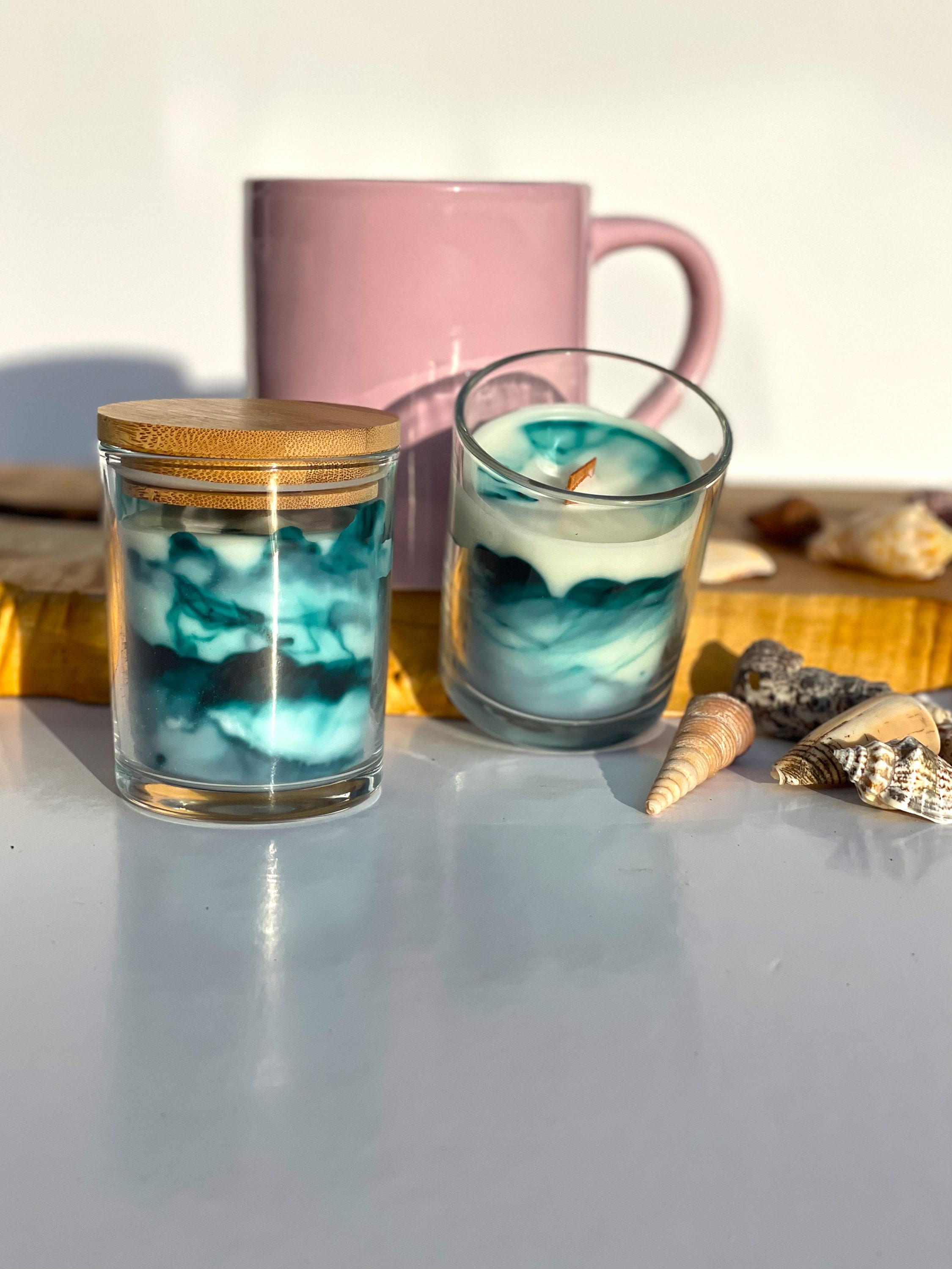 Prickly Pear & Maypan Coconut Signature Marbled Candle Lilikoi Caye ...