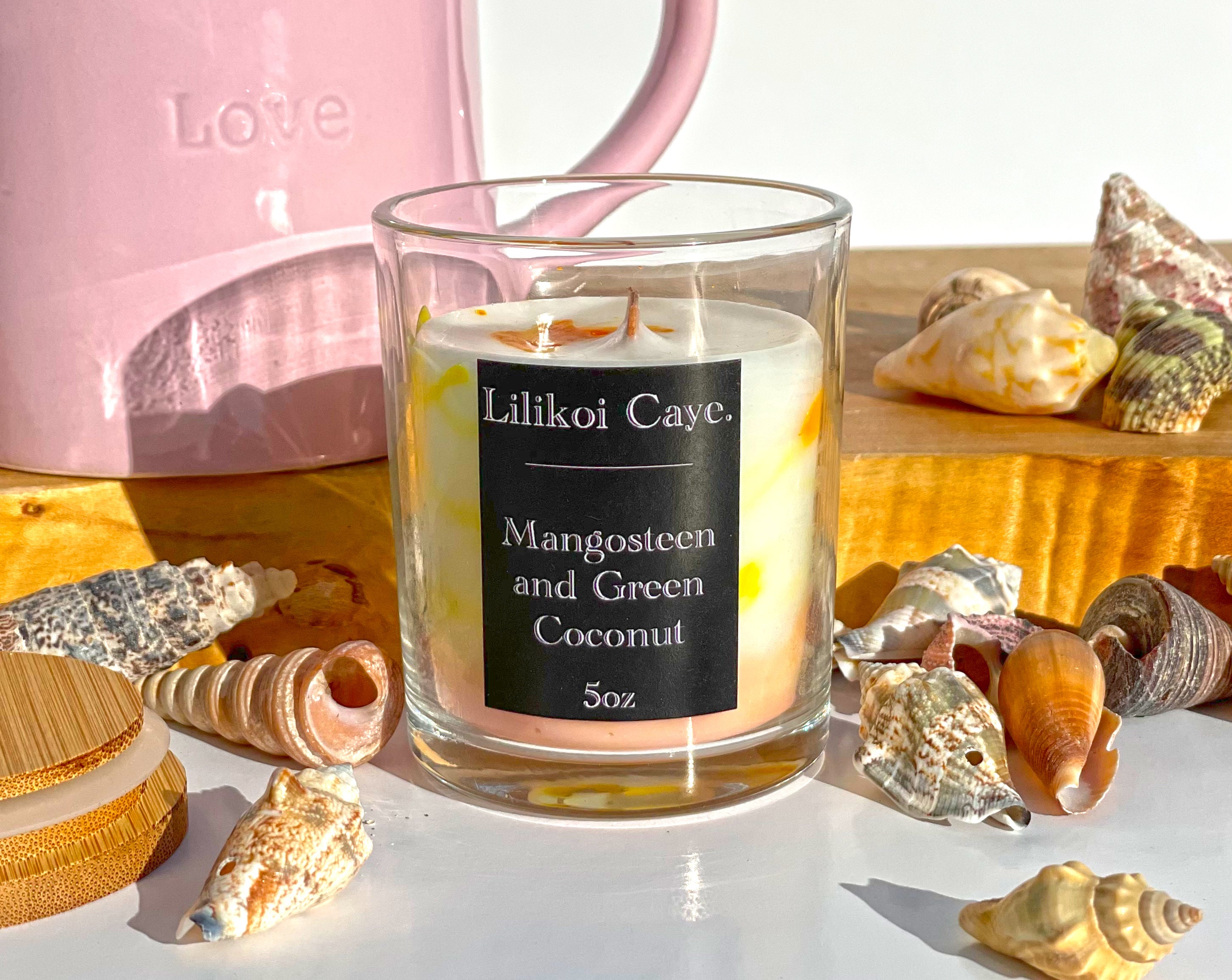 Prickly Pear & Maypan Coconut Signature Marbled Candle Lilikoi Caye ...