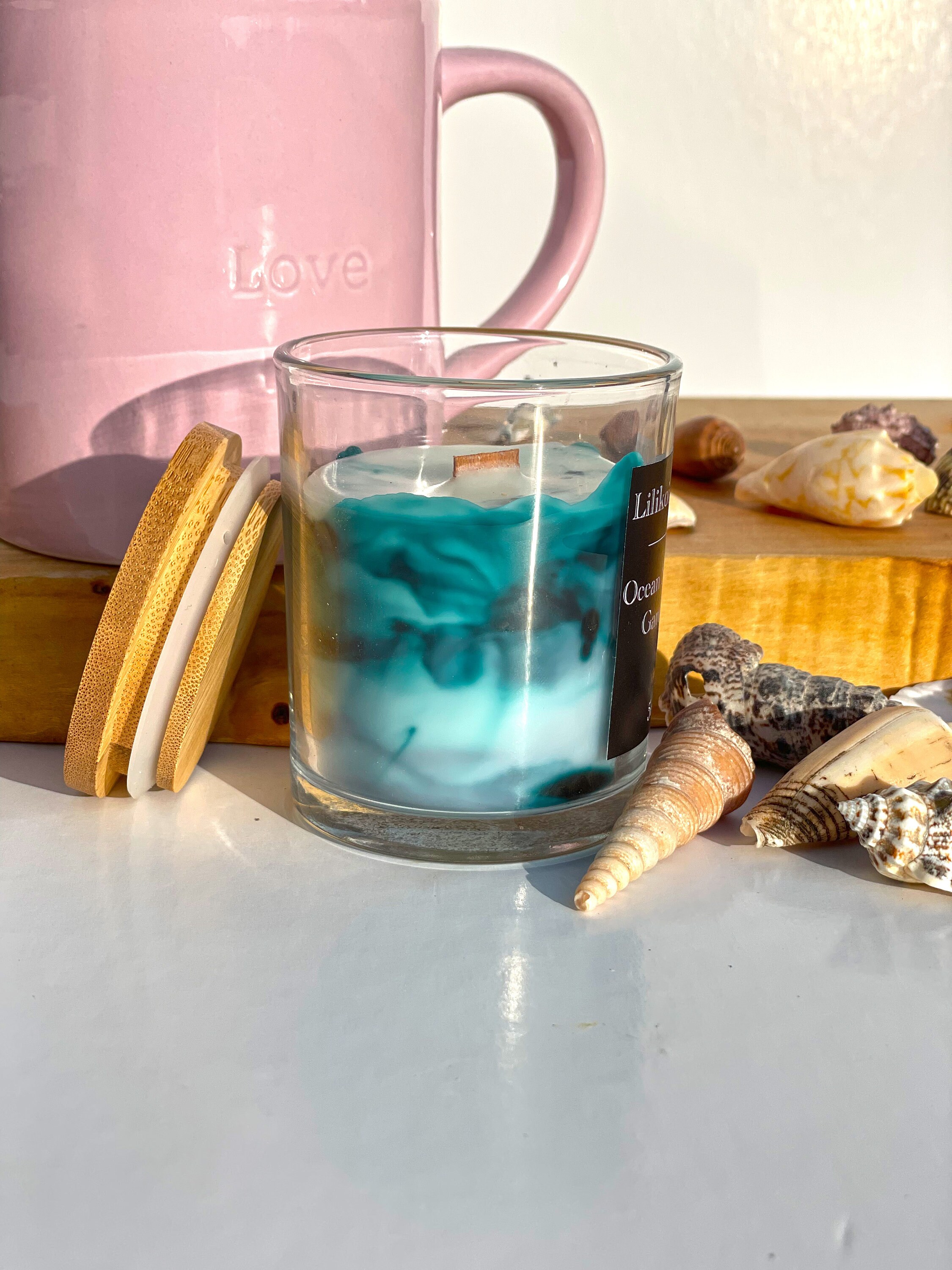 Prickly Pear & Maypan Coconut Signature Marbled Candle Lilikoi Caye ...