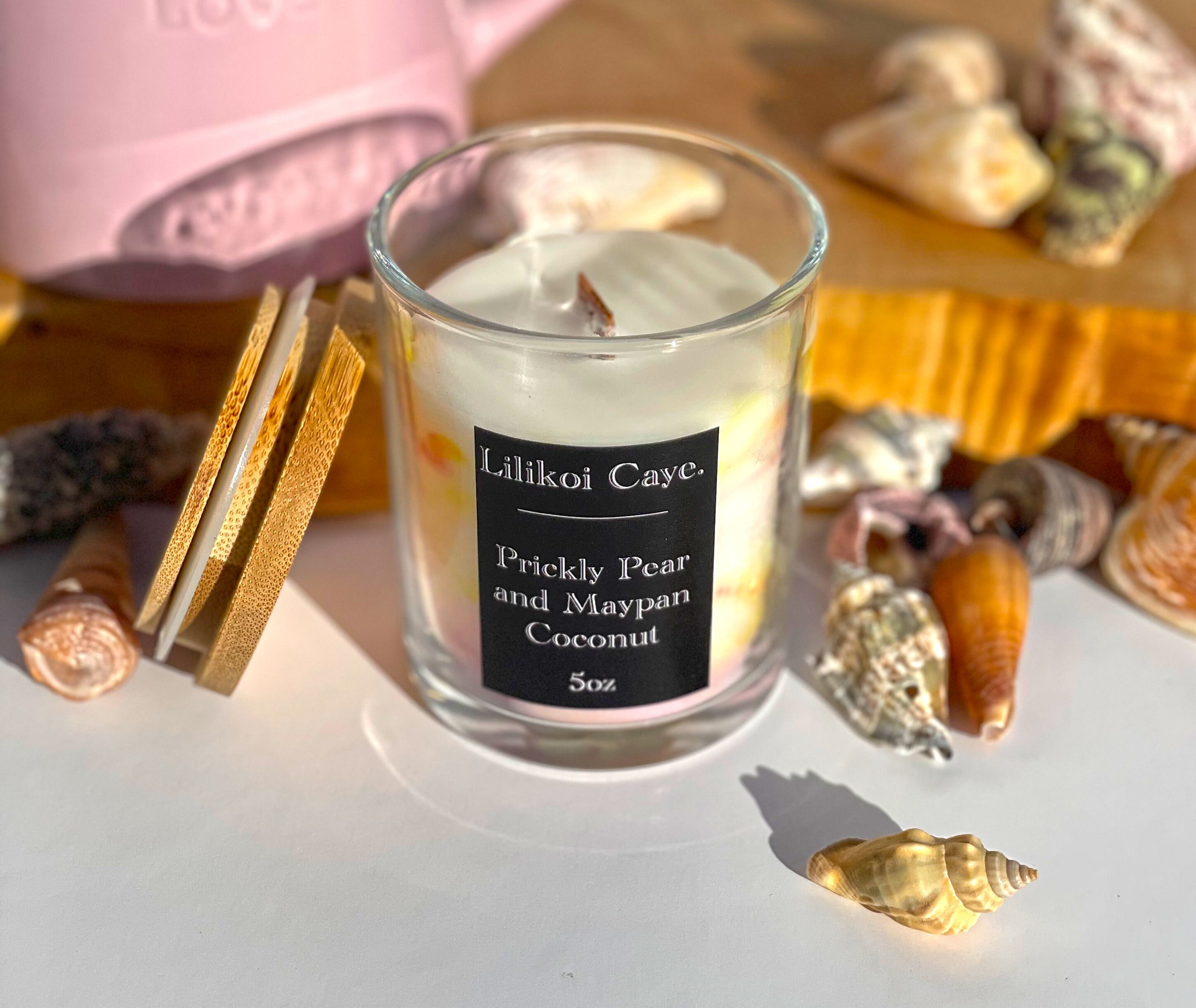 Prickly Pear & Maypan Coconut Signature Marbled Candle Lilikoi Caye ...