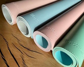 Double-Sided PU Leather Mat - Multifunctional for Office and Crafts; Water Proof and Non-Slip