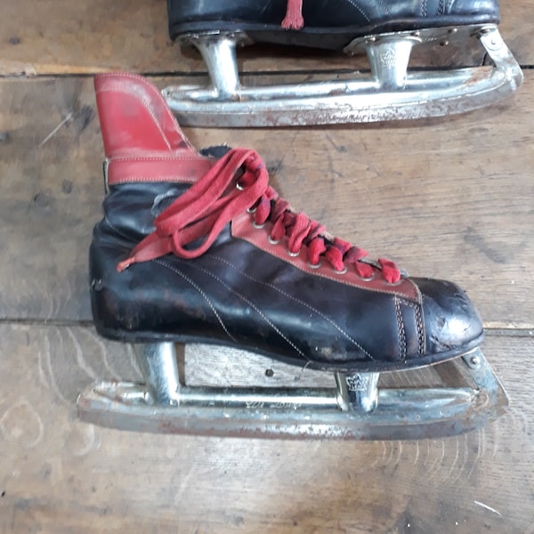 Ancienne Paire De Patins à Glace Rollet - Fabriqués En France - Vintage