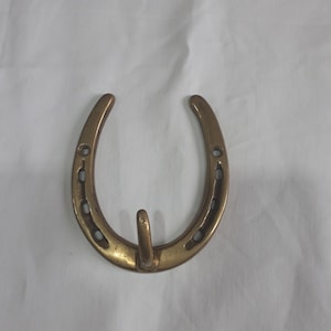 Perchero - gancho - puerta de brida de latón en forma de herradura