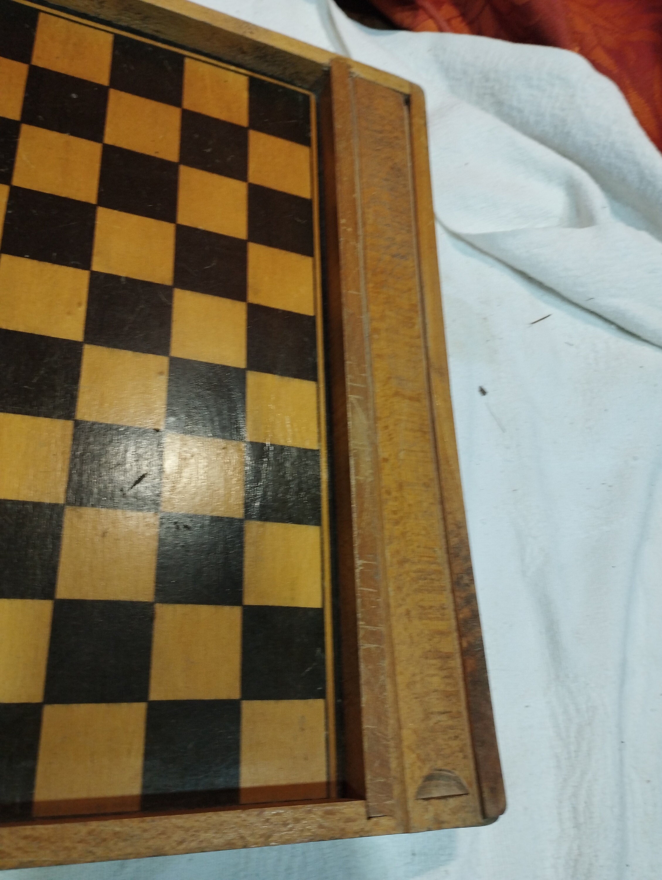 Ancien Plateau De Jeu De Petits Chevaux En Bois - Vintage Authentique - 4 Joueurs