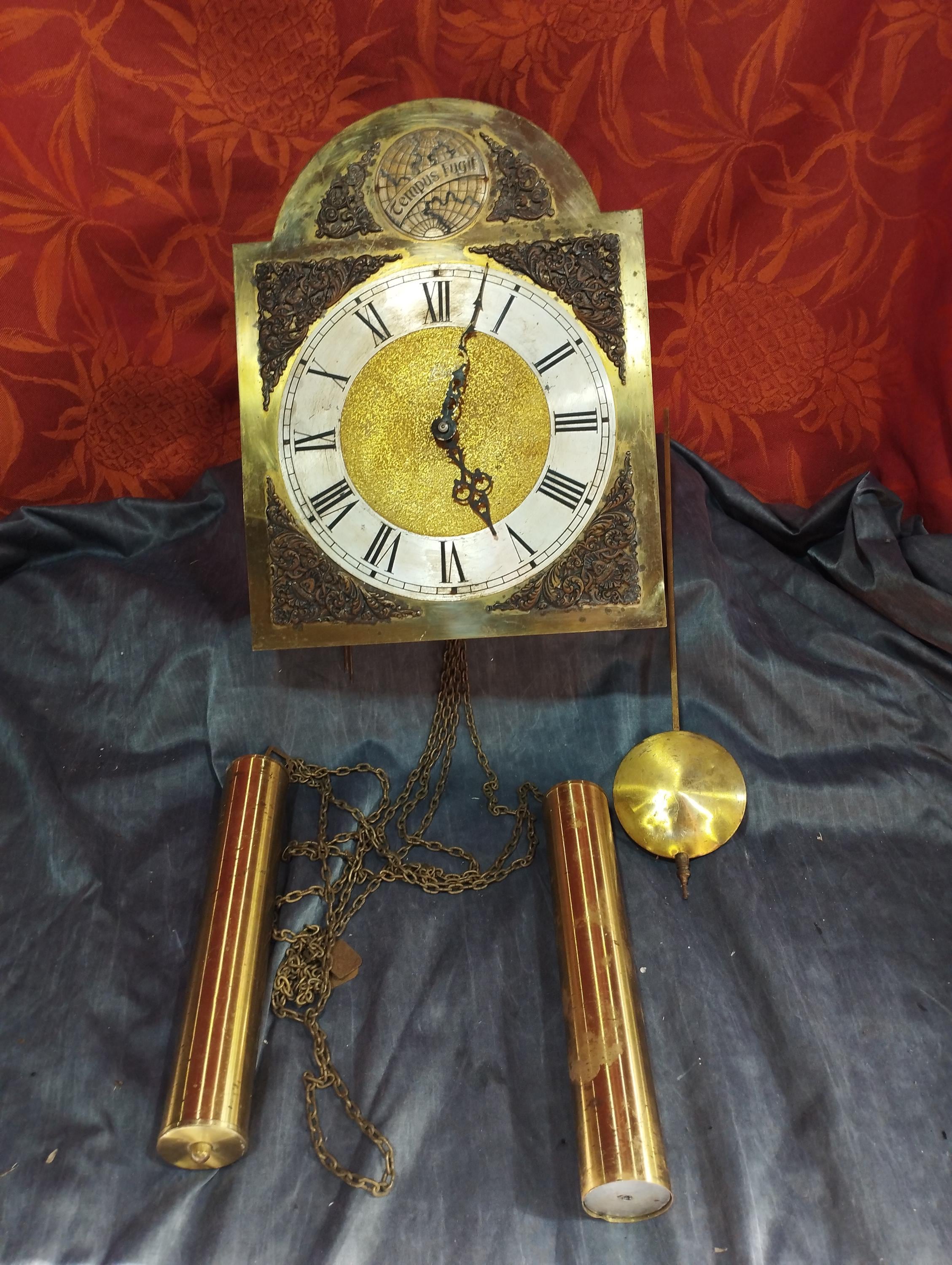 Antiguo reloj de pared SCHATZ tempus fugit con pendulo y pesa Etsy Espana
