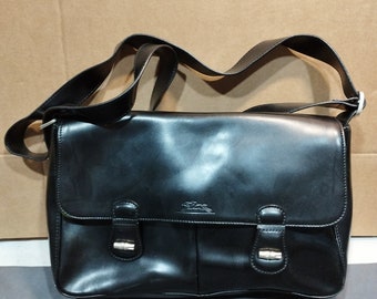 Vintage: vintage black leather handbag longchamp