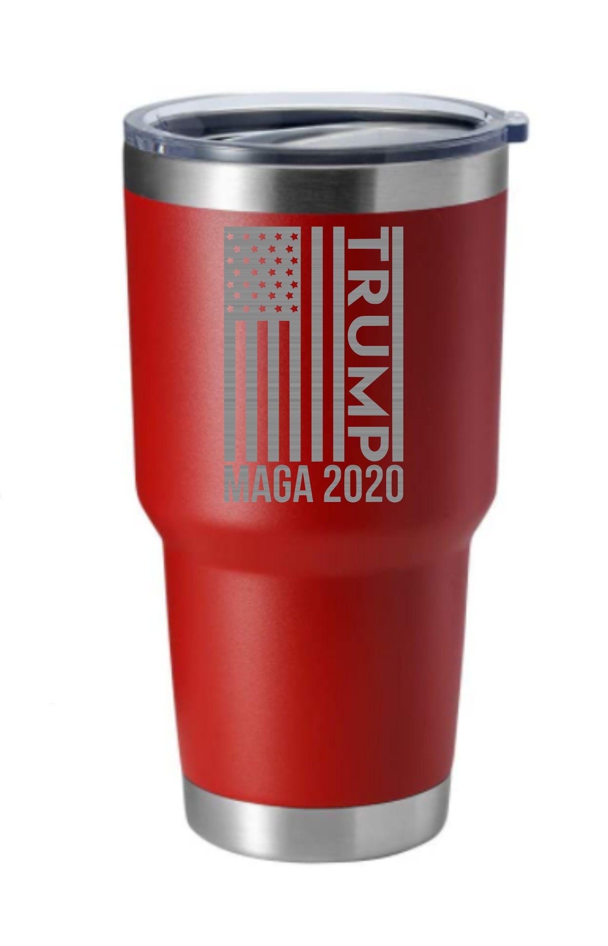 Custom RTIC Tumbler coated in Hidden White, Ridgeway Blue, Graphite Black  and Smith & Wesson® Red