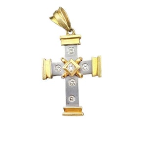 Diamond Cross Pendant, In 18k Solid Gold Pendant Cross Pendant, Diamond Pendant Gifts, Jews Pendant Anniversary Gifts