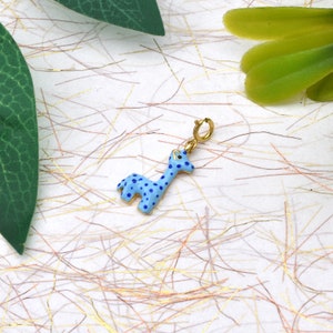 Minimalist Pendant In 18K Solid Gold Pendant Horse Charm Pendant, Horse Necklace, Seahorse Enamel Pendant, Gift For Daughter