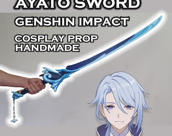 Kamisato Ayato Sword -- Handmade Cosplay Prop -- Genshin Impact Cosplay -- Ready To Use -- Haran Geppaku Futsu