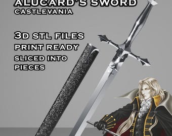 Alucard Erbstück Schwert -- Castlevania -- 3D Druckbare Cosplay Prop -- Überlieferungen Genaues Design