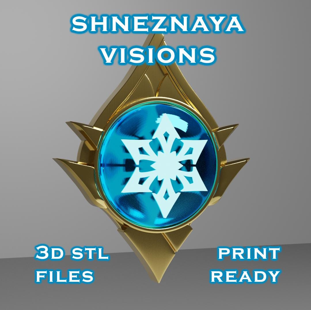 GST Shining Vision 祈りの音 Shneznaya Vision Set -- Childe Cosplay -- Genshin Impact -- Vision