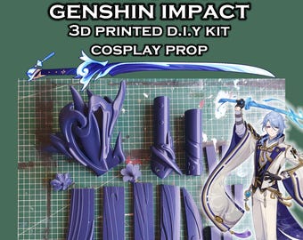 Kamisato Ayato's Sword -- 3D Printed D.I.Y Kit -- Genshin Impact -- Cosplay Prop