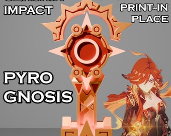 Pyro Gnosis -- Genshin Impact -- Gnosis of Mavuika -- 3D Printable STL Files