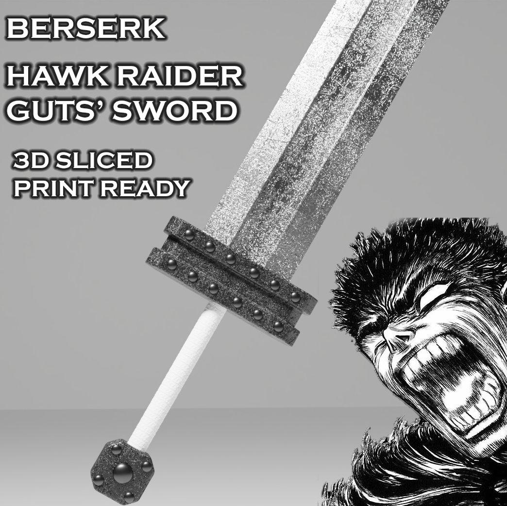 ベルセルク　BERSERK スラン　思わぬ助太刀 ガッツ・ホーク・レイダーソード - ベルセルク コスプレ - 3D リアルな