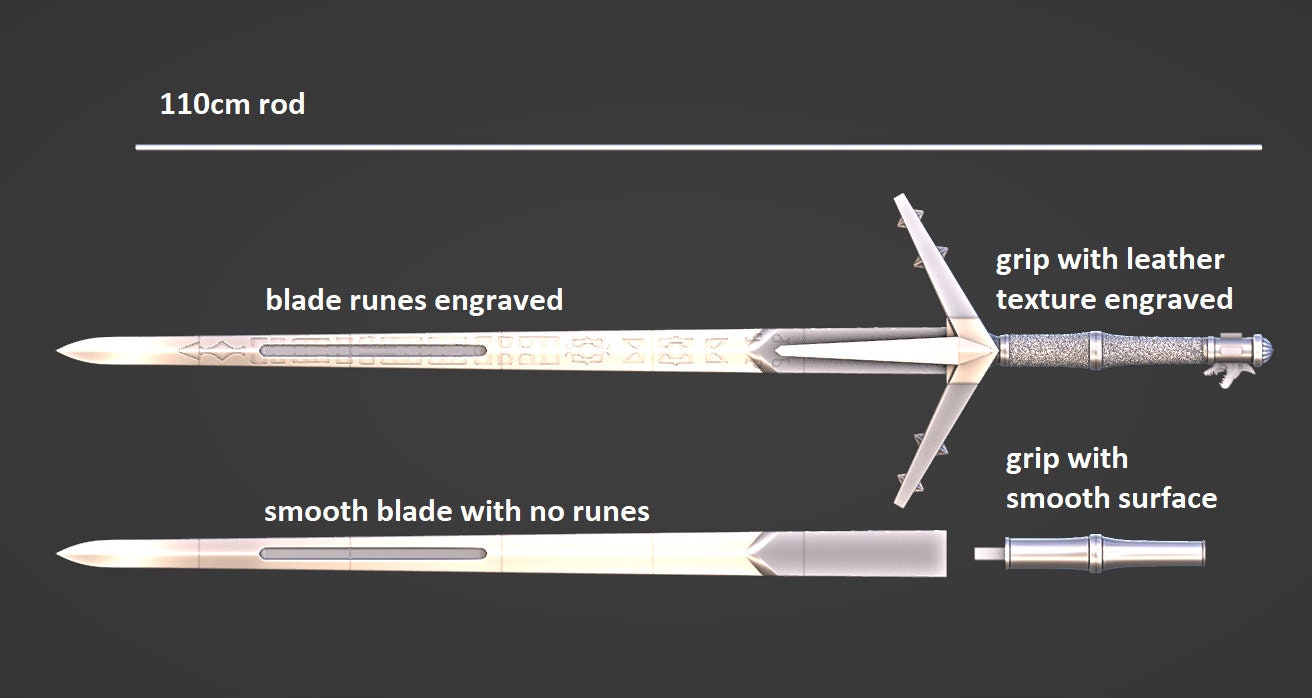 エアロンダイト -- ウィッチャーの銀の剣 -- 分割印刷準備完了