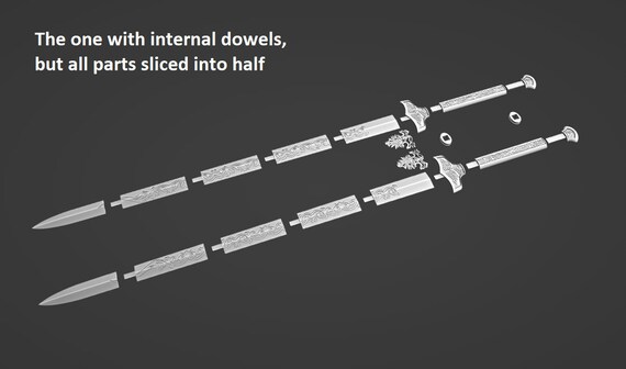 霜月刀 - 『陳情令』の小星塵の剣 - 3Dプリント対応 - 魔道修行の達人
