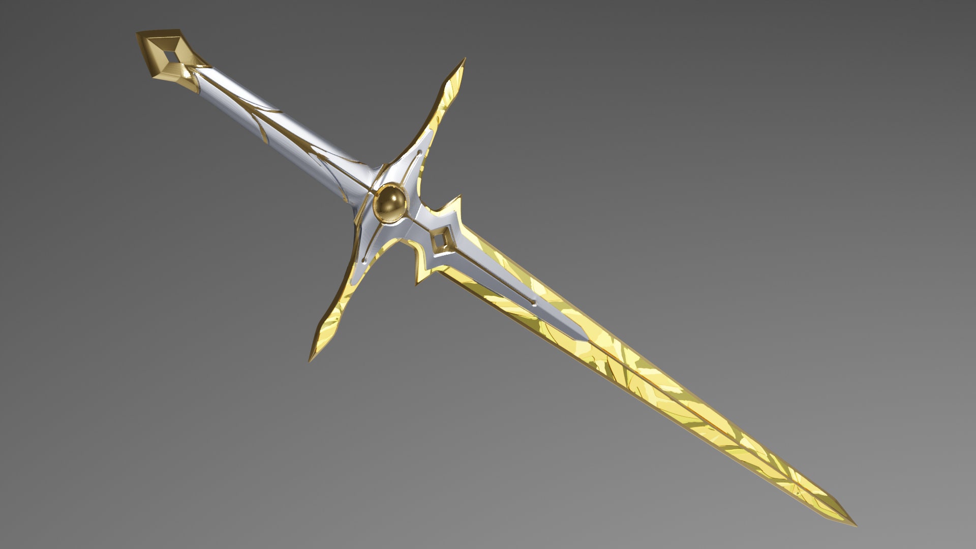 Traveler's Original Swords Aether and Lumine Genshin Etsy