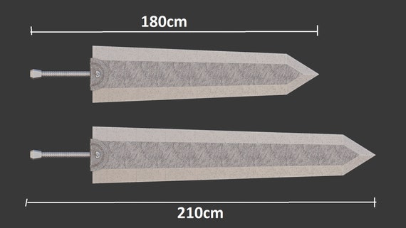 ドラゴンスレイヤー - ガッツソード - ベルセルク - 3D プリント対応