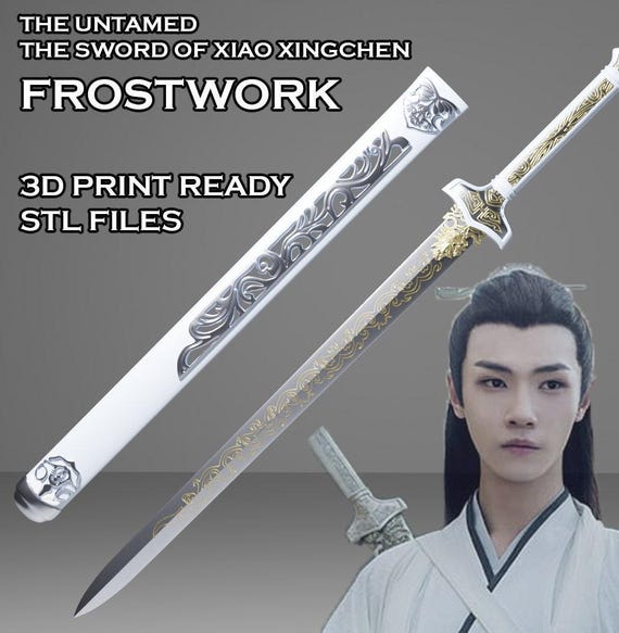 Frostwork -- the Sword of Xiao Xingchen From the Untamed -- 3D