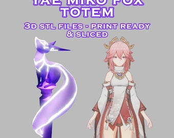Yae Miko Fox Totem -- 3D Print Ready -- Genshin Impact