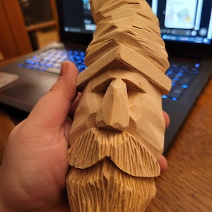 Custom 6&quot; Hand-Carved Basswood Wizard