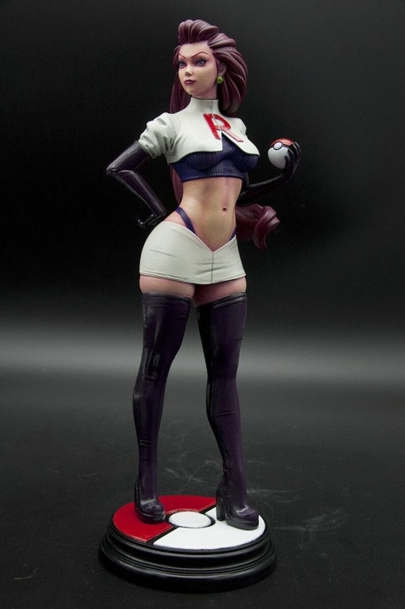 Jessie Pokemon / NSFW Painted/Unpainted | 3D Room Decor, Office, Desktop  | 