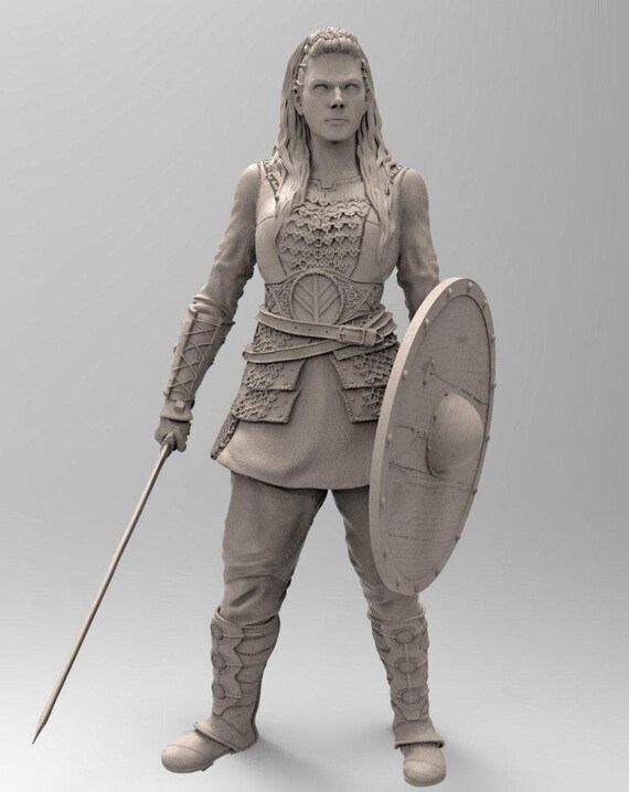 The Vikings Lagertha Painted/unpainted Resin Statue Etsy